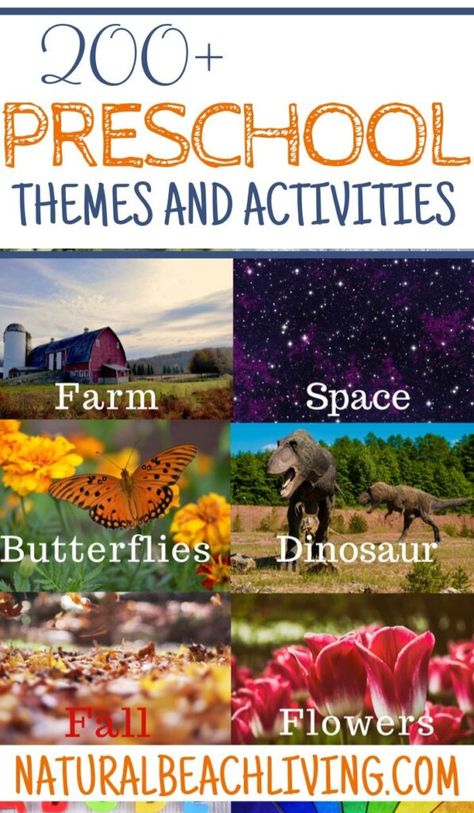 Themes For Preschool, Preschool Weekly Themes, Preschool Theme Activities, Weekly Themes, Montessori Science, Free Preschool Printables, Kindergarten Lesson Plans, Pre K Activities, Preschool Lesson Plans