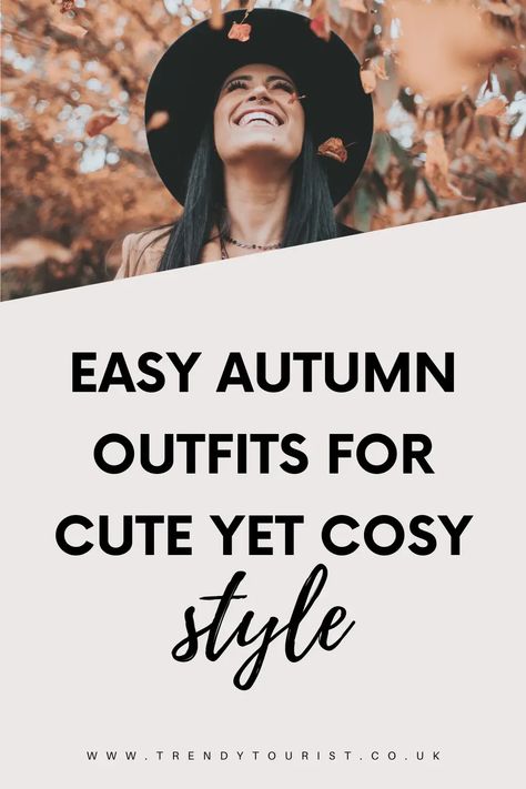 Easy Autumn Outfits for Cute Yet Cosy Style Autumn In Australia Outfit, Autumn Outfits Canada, Autumn Outfits In Australia, Australia Autumn Outfit, Tourist Outfit Fall, Autumn Outfits Australian, Easy Autumn Outfits, Day Trip Outfit, Fall Festival Outfit