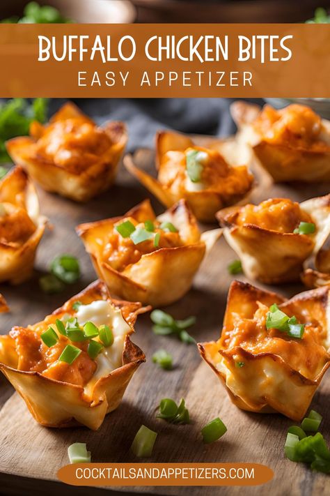 These Buffalo chicken bites are an easy appetizer for game day food! Boneless chicken, cheddar cheese, cream cheese and Buffalo sauce come together for this homemade oven baked mini chicken bites. Set in phyllo baking shells for an easy savory appetizer perfect for movie night snacks or as party appetizer food. Mini Waffle And Chicken Bites, Easy Chicken Appetizers For A Party, Shredded Chicken Appetizers, Chicken Phyllo Cups, Bachelorette Party Appetizers, Gender Reveal Appetizers, Chicken Phyllo, Chicken Bites Appetizers, Buffalo Chicken Cups