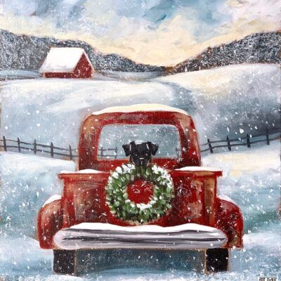 Adult Canvas Designs | The Pottery Factory Christmas Car Drawing, Christmas Truck Painting, Red Truck Christmas Pictures, Red Truck Painting, Truck Painting, Diy Christmas Canvas, Christmas Canvas Art, Christmas Red Truck, Wood Painting Art