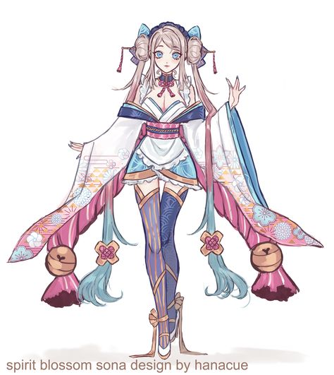 Vtuber Design, Spirit Blossom, Design Exploration, Vtuber Model, Fan Design, 캐릭터 드로잉, Arte Inspo, Fashion Design Drawings, Female Character Design