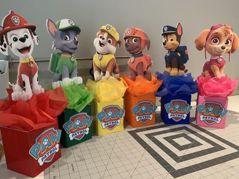 Paw Patrol Centerpiece, Paw Patrol Birthday Decorations, Paw Patrol Party Decorations, Paw Patrol Birthday Theme, Paw Patrol Decorations, Paw Party, Paw Patrol Birthday Cake, Paw Patrol Birthday Party, 2nd Birthday Party Themes