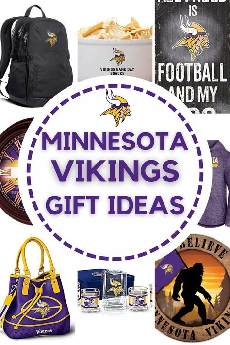 Gifts for Minnesota Vikings Fans | NFL Gifts | Gifts for Football Fans #minnesotavikings #NFL #footballgifts #footballfans #giftguide Football Gift Ideas, Minnesota Vikings Football, Vikings Gifts, Vikings Football, Nfl Gifts, Football Gift, Gifts For Football Fans, Minnesota Vikings, Favorite Team