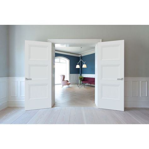 Livingston | New Molded Door | Masonite Modern Wainscoting Ideas, Modern Wainscoting, Masonite Interior Doors, Wainscoting Ideas, Handyman Projects, Wainscoting Panels, Door Molding, Door Design Interior, Solid Core