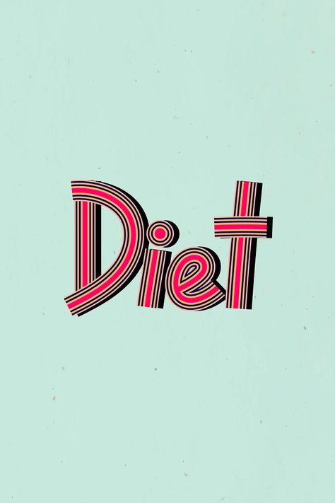 Retro diet health word multi line font typography | free image by rawpixel.com / marinemynt Health Words, Font Typography, Food Diet, Download Free Images, Typography Fonts, Health Diet, Free Image, Calligraphy, Typography