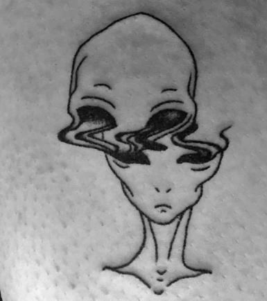 75 Stunning Alien Tattoos That Will Blow You Into Outer Space Alien Tattoos, Alien Tattoo, Space Tattoo, Tattoo Flash Art, Flash Art, Tattoo Stencils, A Tattoo, Some Ideas, Back Tattoo