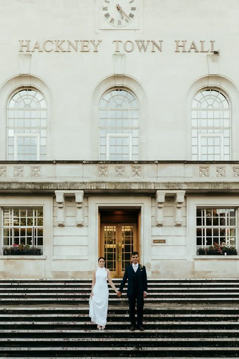 Hackney Town Hall Wedding, London Wedding Photography, Home Made Cinnamon Rolls, Whimsical White Wedding, Fleeting Love, Townhall Wedding, Hackney Town Hall, Getting Ready Together, Grand Library