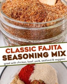 Seafood Fajitas, Steak Veggies, Fajita Seasoning Recipe, Fajita Mix, Fajita Seasoning Mix, Fajita Spices, Taco Mix, Homemade Fajita Seasoning, Homemade Spice Mix