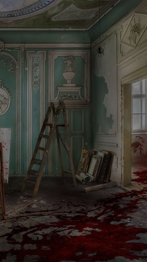 Wattpad Background, Apocalypse Aesthetic, Arte Peculiar, Episode Backgrounds, رعب نفسي, Blood Art, Scenery Background, Creepy Art, Scary Art