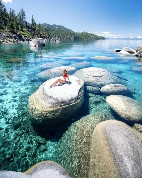 Have 72 hours in Tahoe? Make sure paddleboarding from Sand Harbor to Secret Cove is on your to-do list.   Photo: www.instagram.com/jess.wandering Lake Tahoe Trip, Emerald Bay Lake Tahoe, Lake Tahoe Summer, Tahoe Trip, Lake Tahoe Vacation, Lake Tahoe Nevada, Reno Tahoe, South Lake Tahoe, Sierra Nevada