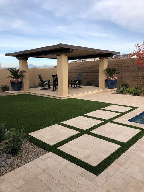 Backyard Garden Landscape, Modern Backyard, Outdoor Gardens Design, Backyard Garden Design, Backyard Patio Designs, Artificial Grass, Back Garden, Small Backyard Landscaping, Outdoor Rooms