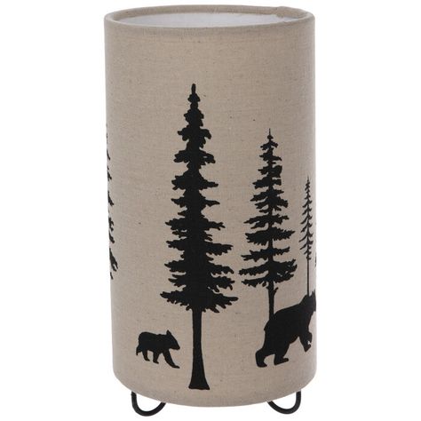 Get Walking Bears Silhouette Uplight Lamp online or find other Lamps products from HobbyLobby.com Adventure Theme Boys Room, Rustic Nursery Room Ideas, Camping Nursery Theme, Woodland Theme Bedroom, Bedroom Ideas Beach, Bear Stencil, Baby Boy Bear, Forest Animal Nursery, Woodland Nursery Boy