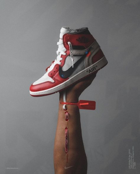 NOTORIOUS BOX on Instagram: “Until blood 💉 ⁠ -⁠ Air Jordan 1 High x Off-White 'Chicago' 👟⁠ -⁠ #Available on our #store 📲⁠ -⁠ 📸 @mymategym⁠ -⁠ 👟 New and Authentic⁠ 🛩…” Off White Jordan 1, Jordan 1 Off White, White Jordans, Jordan Retro 1, Air Jordan 1 Retro High Og, Air Jordan 1 Retro High, Air Jordan 1 High, Jordan 1 High, Air Jordan Shoes