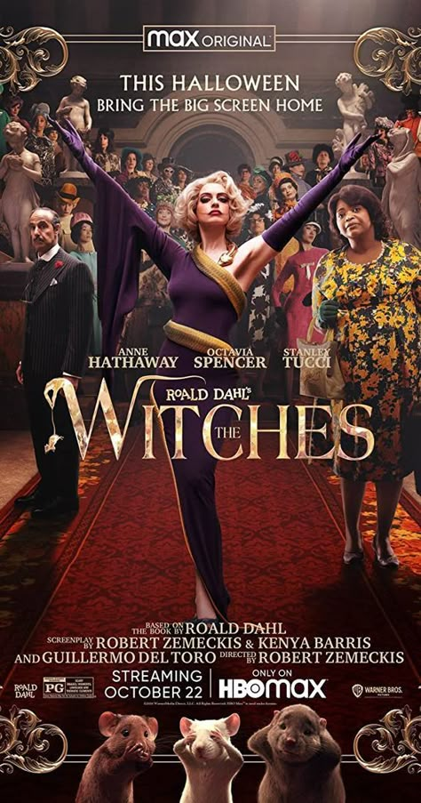 The Witches (2020) - IMDb Robert Zemeckis, The Witch Movie, Halloween Films, New Disney Movies, Film Trailer, Stanley Tucci, Film Netflix, Night Film, The Karate Kid