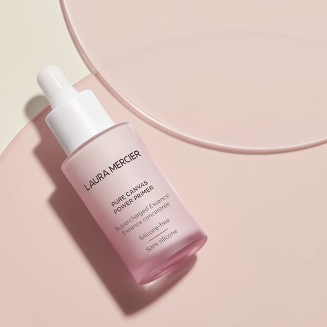 Introducing Laura Mercier’s Pure Canvas Primer Collection | British Vogue Skincare Products Photography, Fixing Spray, Cosmetics Photography, Beauty Products Photography, Makeup Photography, Makeup Primer, Cosmetic Packaging, Laura Mercier, Tinted Moisturizer