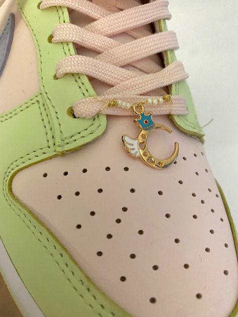 Cute, pastel, jewelry Sneaker Charms, Shoelace Charms, Lace Charms, Lacing Sneakers, Fall 2023, Nike Dunk Low, Dunk Low, Nike Dunk, Nike Dunks