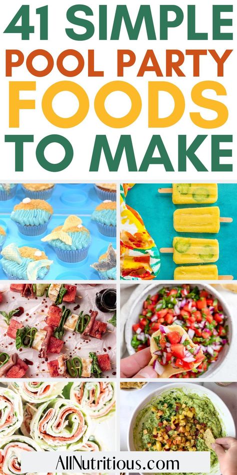 Pool Party Menu Ideas Summer, Finger Food Pool Party, Pool Party Veggie Tray, Easy Pool Party Food, Vegetarian Pool Party Food, Easy Apps For Pool Party, Easy Summer Party Food, Pool Party Food Ideas, Super Bowl Snack Stadium