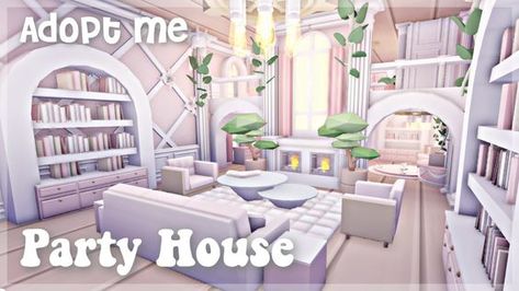 Adopt Me Party House Ideas, Adopt Me Living Room Ideas Aesthetic, Adopt Me Grinding House, Adopt Me Living Room Ideas, Living Room Ideas Aesthetic, Adopt Me Build Ideas, Adopt Me Small House Ideas, Millionaire Mansion, Adopt Me House Ideas