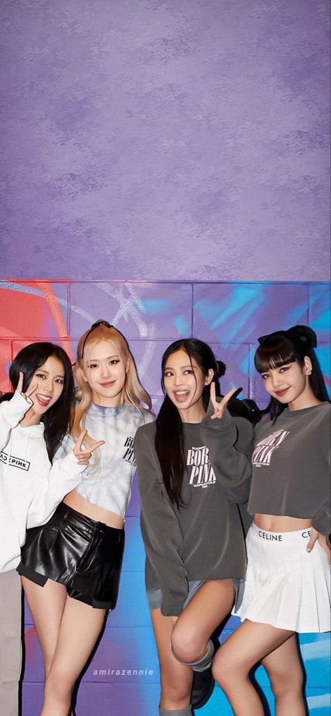 Blackpink Wallpaper Iphone, Blackpink Ot4 Wallpaper, Walpapers Cute, Blackpink Concert, Blackpink Born Pink, Pink Tour, Born Pink World Tour, Blackpink Members, Pink World