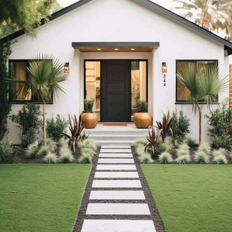 Gardening Ideas 🏡🌿🌴💚 Turf Front Yard Ideas, Design For House, Modern Front Yard Landscaping Ideas, Modern Front Yard Landscaping, Modern Front Yard, Elevation Design, Front Yard Landscaping Ideas, Yard Landscaping Ideas, Bedroom Refresh