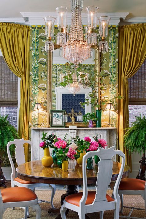 See more of Brockschmidt Maximalist Dining Rooms, Maximalist Dining Room, Funky Dining Room, Dining Room Victorian, Eclectic Dining Room, Green Dining Room, House Dining Room, Show House, Grand Millennial