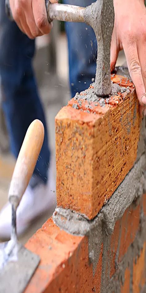 Masonry work is one of those home improvement skills that few homeowners attempt to master. Brick Restoration, Mortar Repair, Brick Repair, Masonry Construction, Cinder Block Walls, Brick Laying, Masonry Tools, Brick Paving, Masonry Work