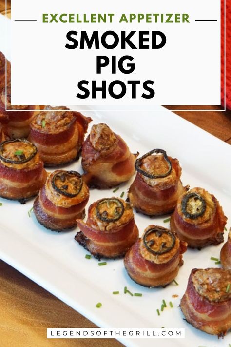 Ready to wow your guests with a BBQ sensation? 🌟 These smoked pig shots will steal the show. With crispy bacon, juicy sausage, and gooey cheese, these flavor-packed bites are guaranteed to be a hit! #BBQRecipes #AppetizerIdeas #FoodieFinds Click to our site to get the recipe or click save to keep it for later. Smoked Pork Appetizer, Pig Shots Smoker, Smoker Appetizers Recipes, Pig Shots Recipe, Snacks To Bake, Smoked Pig Shots, Smoked Appetizers, Pig Shots, Bacon Wrapped Sausages