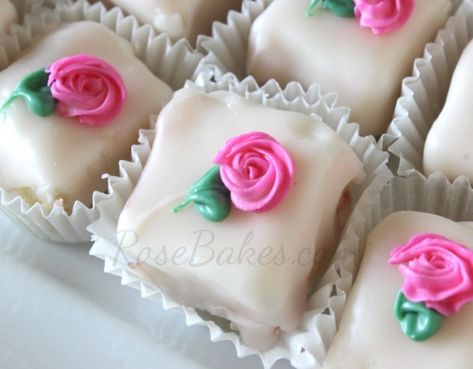 Petifores Icing, Pourable Fondant Recipe, Simple Petit Fours, Petit Fours Icing, Petifores Recipe, Pourable Icing, Petite Fours Recipe, Pourable Fondant, Petit Four Icing