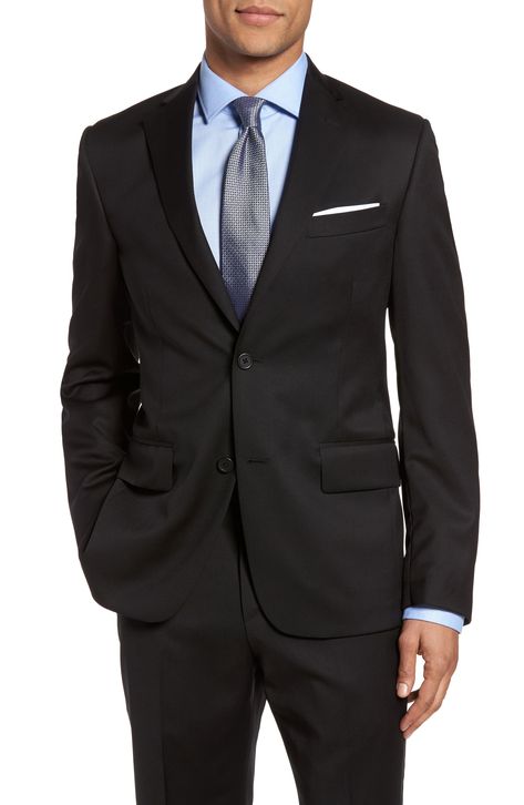 Nordstrom Men's Shop Classic Fit Solid Wool Sport Coat available at #Nordstrom 007 Style, Designer Suits For Men, Men Sport, Black Suit, Sport Coats, Black Suits, Designer Suits, Wool Blazer, Sport Coat