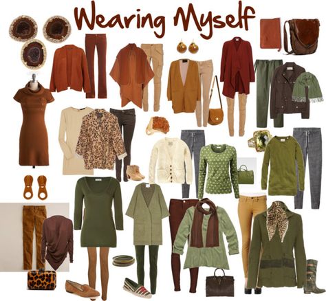 "Wearing Myself" by jeaninebyers on Polyvore Soft Autumn Deep, Autumn Color Palette Fashion, Warm Fall Outfits, Deep Autumn Color Palette, Autumn Skin, Soft Autumn Color Palette, Autumn Color Palette, Deep Autumn, Seasonal Color Analysis