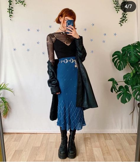 Liberty Mai, Witchy Outfits, Witchy Clothing, Thrifted Clothing, Estilo Indie, Witch Fashion, Witchy Fashion, Witch Outfit, Style Box