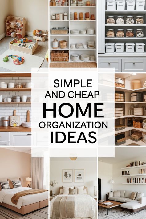 https://parentingmessyunscripted.com/12-organization-ideas-for-the-home/ Cheap Home Organization, Clutter Control, Home Organization Ideas, Organized Home, Organize Your Home, Busy Parents, Organizing Your Home, Home Tips, Organization Ideas