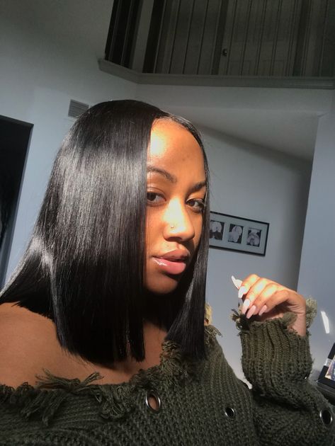 Long Bob On Black Women, Bob On Black Women, Weave Bob Hairstyles, Weave Bob, Natural Hair Bob, Bob Cut Wigs, Natural Hair Short Cuts, Sew In Hairstyles, Curly Hair Photos