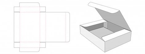 Diseño de plantilla de troquelado de caja rectangular de embalaje | Vector Premium Rectangular Box Template, Rectangle Box Template, Box Layout, Box Template Printable, Boho Wedding Photography, Paper Box Diy, Social Templates, 3d Vector, Flat Icons Set