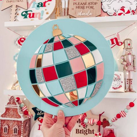 I've just found Disco Bauble Acrylic Christmas Sign. What's more fabulous than a disco ball? A Christmas disco ball of course! Our gorgeous, playful retro-insired Christmas sign is sure to be a showstopper! . £44.99 Christmas Disco Ball, Disco Ball Christmas, Christmas Disco, Disco Christmas, Santa Candy, Christmas Sign, Matching Gifts, Shop Gifts, Acrylic Sign