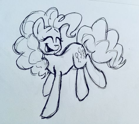 PINKIE SKETCH Pinkie Pie Drawing, Pie Drawing, Cool Pencil Drawings, Mlp Fan Art, My Little Pony Drawing, My Little Pony Characters, My Little Pony Pictures, Pony Drawing, Pinkie Pie