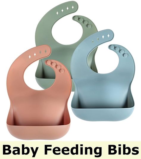 Eascrozn Silicone Baby Bibs for Babies & Toddlers Set of 3, BPA Free Unisex Soft Adjustable Fit Waterproof Feeding Bibs Font Styles Names, Bibs For Babies, Silicone Baby Bibs, Waterproof Bibs, Best Housewarming Gifts, Silicone Bibs, Drinkware Accessories, School Teacher Gifts, Feeding Time