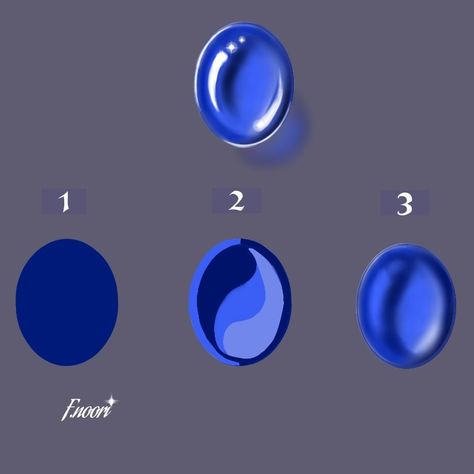 Jewelry drawing tutorial step by step #jewelry_rendering #faranaknoori Gem Reference Drawing, Painting Gemstones Tutorial, Gemstone Rendering Tutorial, How To Draw Jewelry Digital, Jewelry Drawing Tutorials, Gem Coloring Tutorial, Jewel Drawing Tutorial, Gem Painting Tutorial, How To Draw Jewelry Step By Step