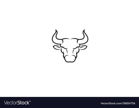 Bull Outline, Bull Head Tattoo, Bull Logo Design, Bull Head Logo, Frank Album, Head Logo Design, Bull Head, Head Tattoos, Tattoo Outline