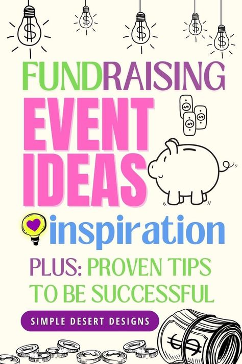 fundraising event ideas, fundraiser ideas, charity fundraising ideas, non profit fundraisers, fundraiser ideas for schools, PTA fundraising ideas, how to raise money, fundraising ideas for PTO, event fundraisers, charity events Unique Fundraising Ideas, Event Ideas Creative, Ideas For Events, School Donations, Creative Fundraising, Community Fundraiser, Raising Money For Charity, Sports Fundraisers, Unique Fundraisers