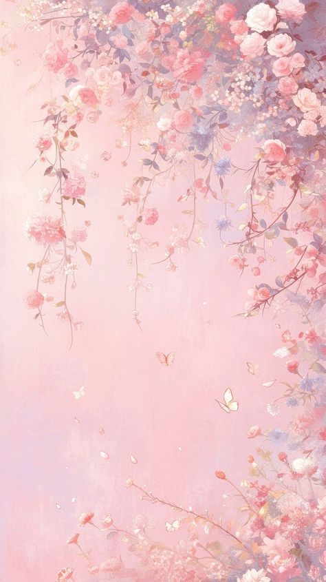 Painting graphics pattern blossom design | Premium Photo Illustration - rawpixel Graphic Paper Design, Cool Pink Wallpaper Iphone, Cute Pink Flower Wallpaper, Pink Esthetics, Pink Pattern Paper, Flower Print Wallpaper, Flower Pink Wallpaper, Flowers Wallpaper Aesthetic, Pastel Pink Art