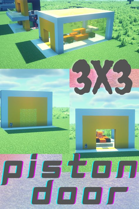 n this minecraft video, I have shown you How to make a 3 x 3 Piston Door with a simple redstone tutorial. For your minecraft garage you can make this type of door which opens downwards. #minecraft #pistondoor #minecraftbuilds #minecraftpistondoor #dvgaming #redstone #tutorial #3x3door Minecraft Garage Door, Minecraft Garage, Minecraft Tutorials, Minecraft Videos, Minecraft Architecture, Minecraft Tutorial, Minecraft Builds, Types Of Doors, Red Stone