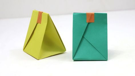 Learn how to make simple and easy origami gift box. Easy Paper gift box tutorial step by step. Beginners can make this easy origami box with any size of square paper. I hope this video tutorial will help you to make an cute and easy origami paper box. #papergiftbox #origamigiftbox Origami Gift Bag, Origami Box Easy, Gift Box Tutorial, Origami Gift Box, Paper Video, Origami Gifts, Origami Bag, Box Tutorial, How To Make Origami