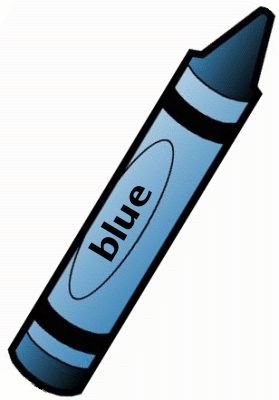 Free Crayon Clipart - Public Domain Crayon clip art, images and graphics School Supplies List Elementary, Free School Supplies, Blue Crayon, Orange Book, School Coloring Pages, Blue Words, Teaching Colors, Abc Book, Alphabet Flashcards