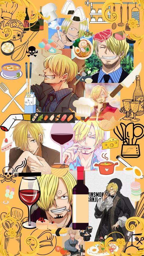 Sanji Phone Wallpaper, Sanji Wallpaper, One Piece Photos, Vinsmoke Sanji, One Piece Cartoon, Retro Wallpaper Iphone, Sanji Vinsmoke, One Piece 1, Anime Decor