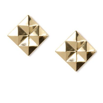 Fall is all about gold! Check out these Pyramid Stud Earrings from Claire's! (North Side, Level 1) Character Vibes, Sculptural Fashion, Origami Jewelry, Pearl Jewels, Studs Gold, High Jewellery, Handmade Fashion Jewelry, Ceramic Jewelry, Gems Jewelry