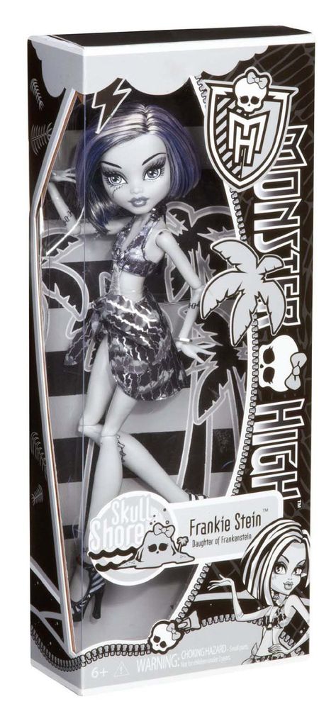 FRANKIE STEIN - - Skull Shores - Black & White - Date First Available	10 Mar. 2012 Frankie Stein - Daughter of Frankenstein: Amazon.co.uk: Toys & Games Paul Dano Movies, Monster High Skull Shores, Monster High Skull, Monster High Frankie Stein, Moster High, Frankie Stein, Living Dead Dolls, Skull Island, Monster High Characters