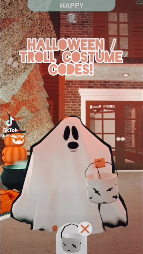 Find 'Bloxburg codes' on TikTok | TikTok Search Bloxburg Halloween Outfit Codes Pjs, Halloween Costume Codes For Bloxburg, Costume Codes For Bloxburg, Bloxburg Costume Codes, Halloween Costumes Bloxburg Codes, Bloxburg Halloween Hacks, Bloxburg Halloween Costume Codes, Halloween Outfit Codes, Bloxburg Halloween Outfit Codes