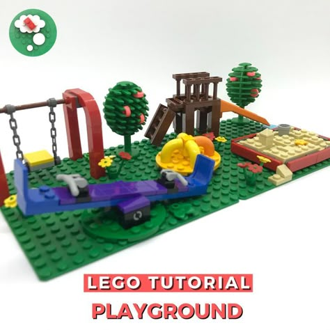 Lego Playground, Lego Creations Instructions, Lego Basic, Easy Lego Creations, Lego Universe, Lego Furniture, Lego Challenge, Lego Club, Lego Diy