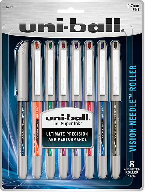 Amazon.com: uniball pens: Office Products Uniball Pens, Uniball Pen, Kawaii School, Roller Pen, Fine Point Pens, Kawaii School Supplies, Study Stationery, Black Pen, Writing Pens